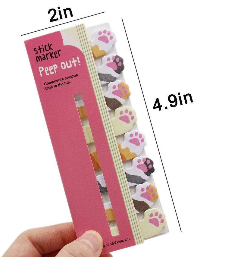 FMELAH Cute Animals DIY Sticker Bookmarks Memo Pad Sticky Notepaper Sticky Notes Page Flags Self-Stick Tab Bookmark Marker Pad Cartoon Office School Supplies - Image 2